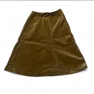 Y2k brown suede skirt midi 24” boho indie